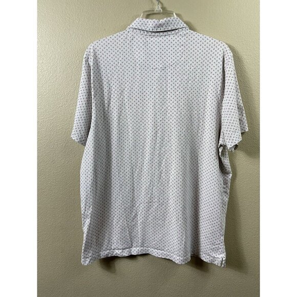 Michael Kors Men's Polo Shirt XL Embroidered Logo 100% Cotton Geometric Print - Picture 3 of 8
